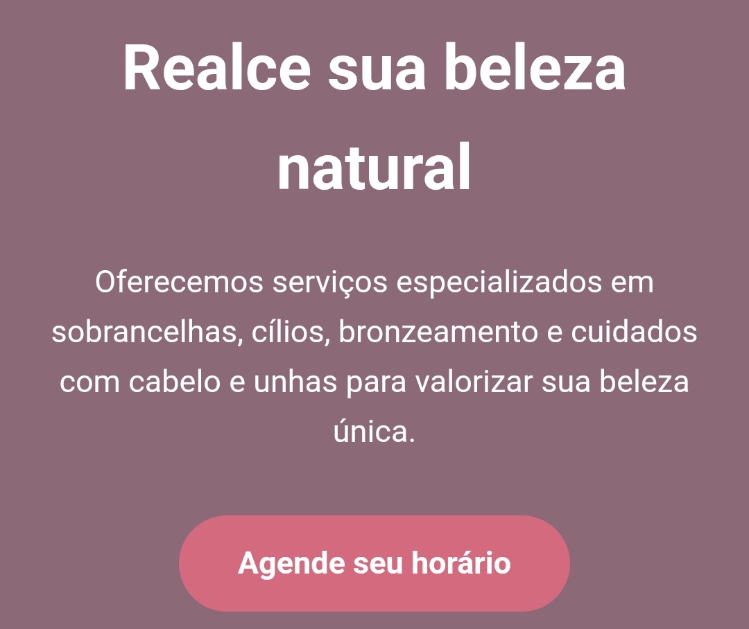 Site salão de beleza 